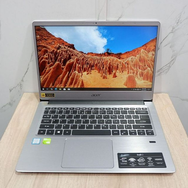 Acer Swift SF314-56G Core i7-8565U Ram 16gb Ssd 512Gb SCU20783 Tipis Ringan Windows 10 Laptop Mahasi