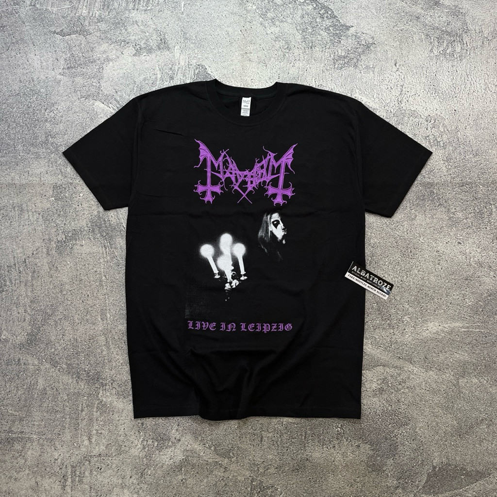 (COD) T-SHIRT / KAOS BAND OFFICIAL MAYHEM - LIVE IN LEIPZIG