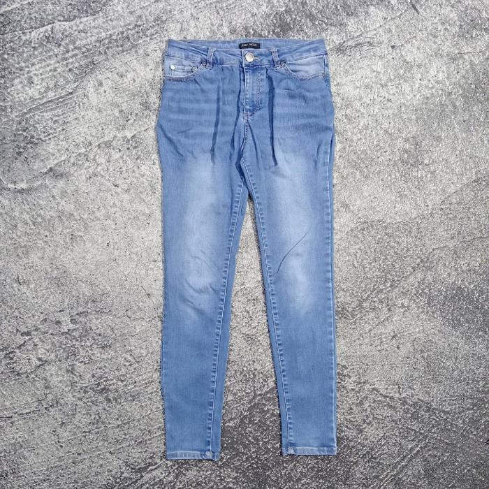 Celana panjang jeans skinny AVAIL MODE bluewash murah size 27-30