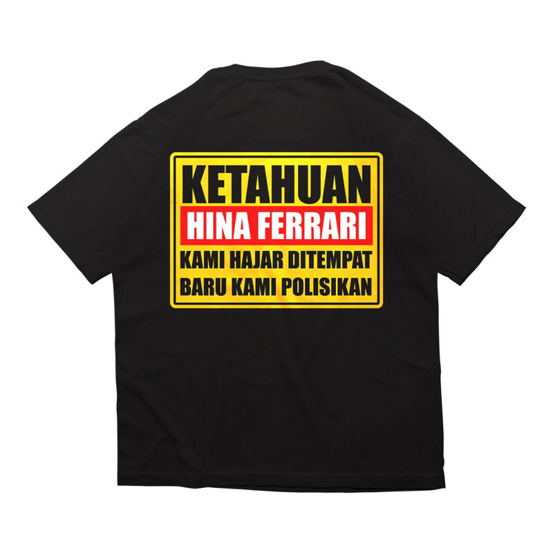 KETAHUAN HINA FERRARI T-SHIRT baju fans ferrari F1
