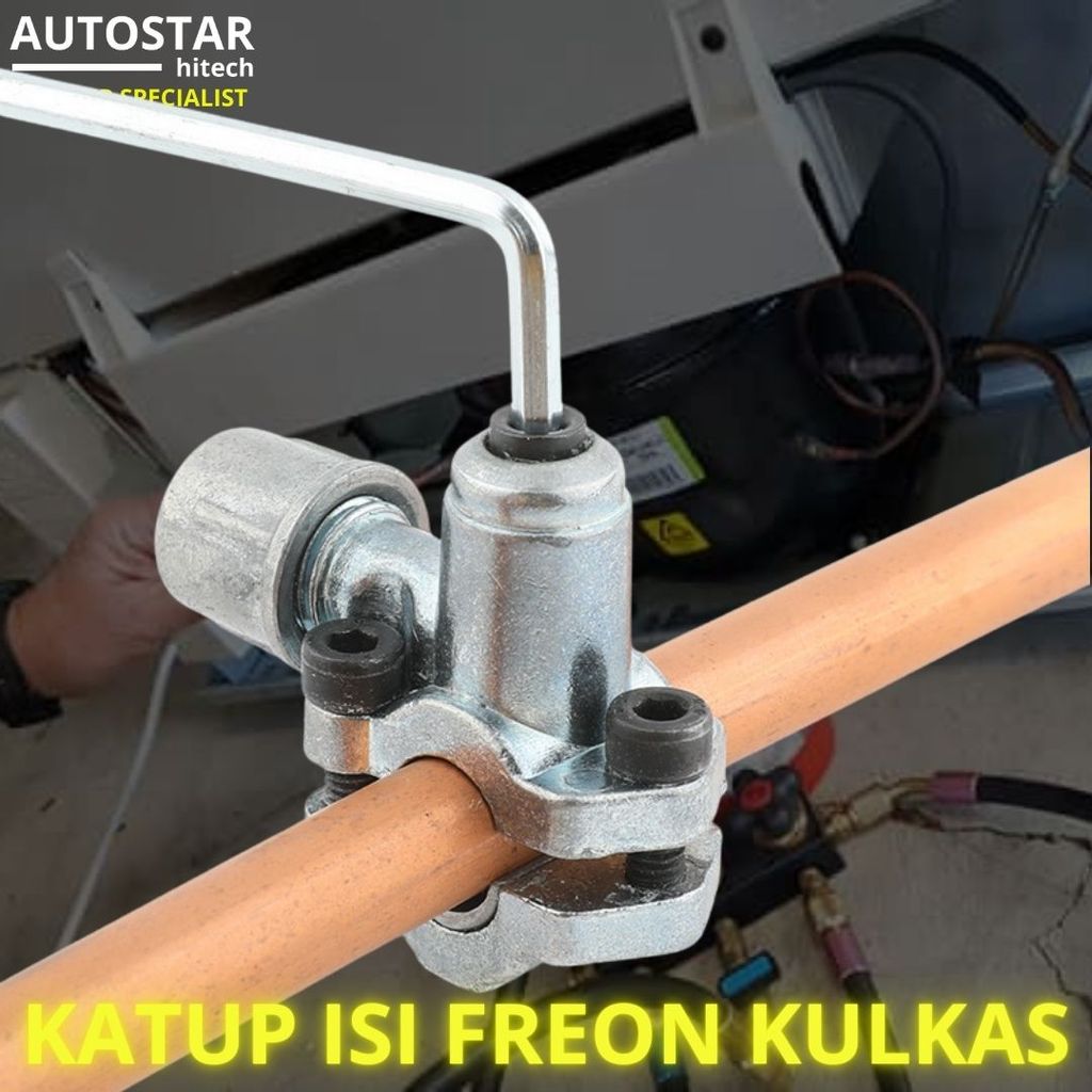 BPV-31 PIERCING TAP VALVE Refrigerator KRAN TUSUK FREON kulkas ac praktis tanpa pengelasan NEEDLE