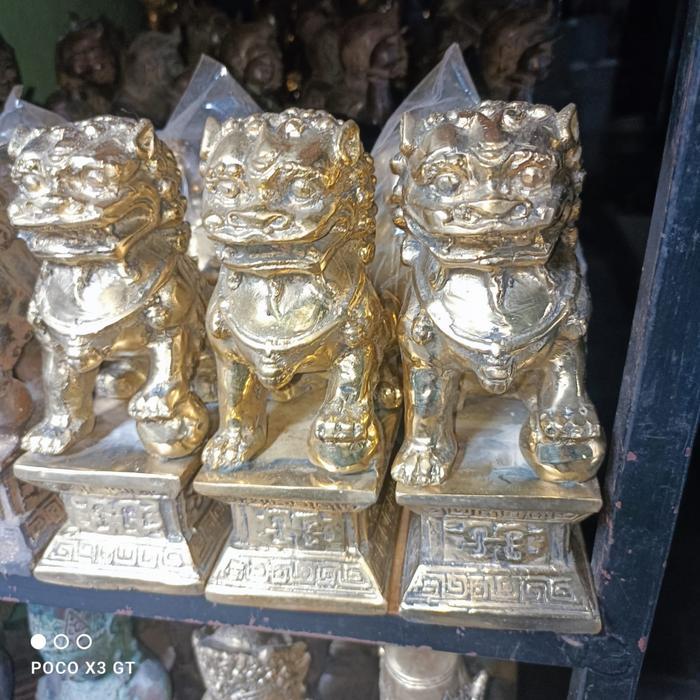 patung kilin kuningan bkn sengkelat kamarogan KJM 1122