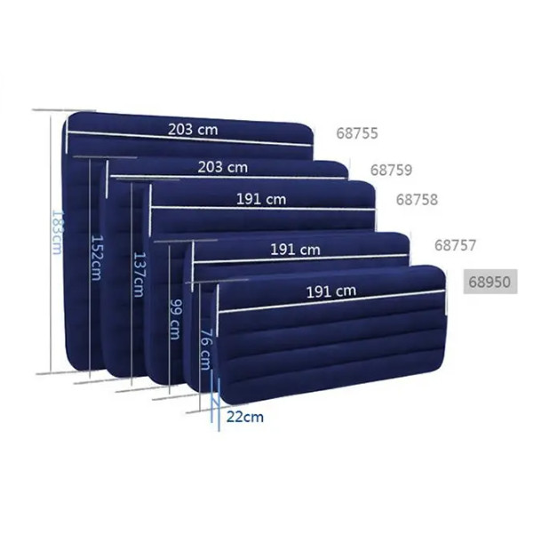 New ORIGINAL Kasur Angin INTEX SINGLE TWIN DOUBLE QUEEN KING Airbed DURABEAM FIBER-TECH KASUR CAMPIN