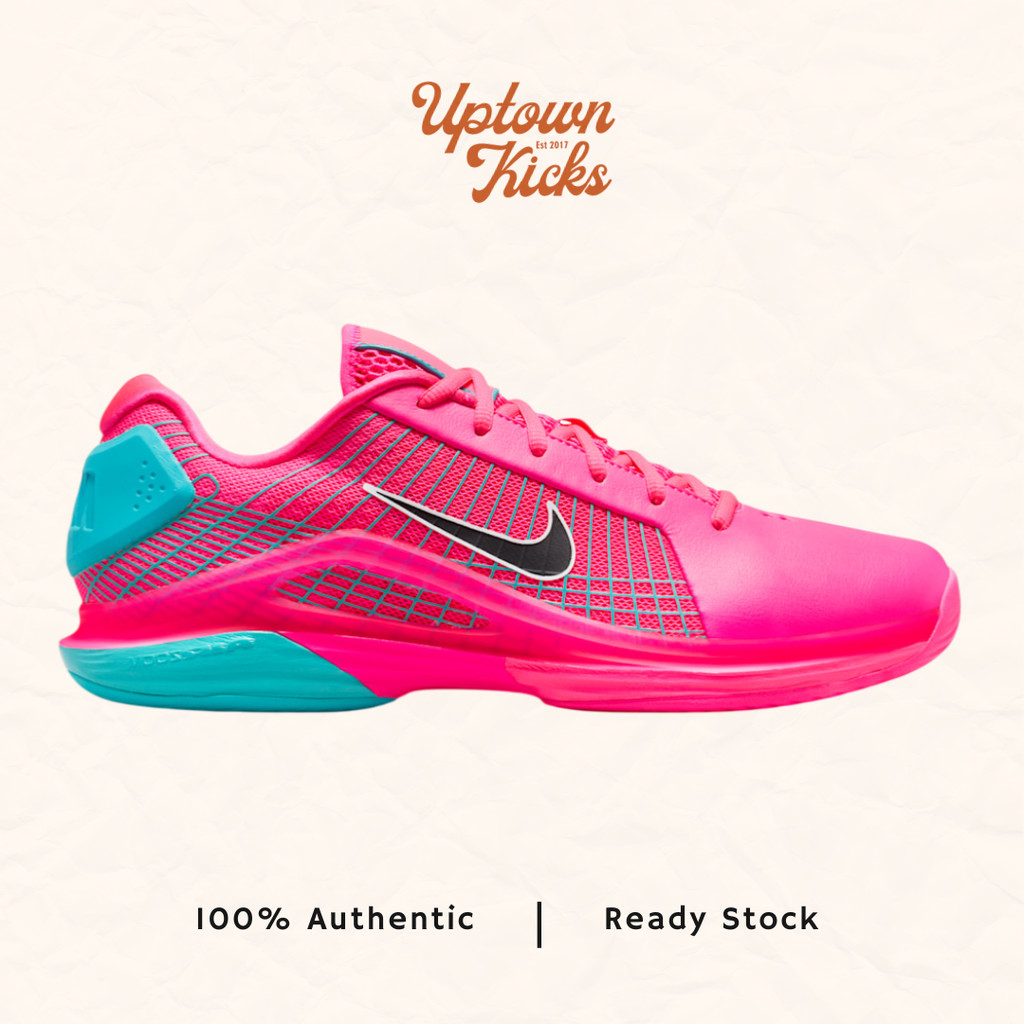 Nike Tennis Men Vapor 12 Hypersmash Hyper Pink Hard Court Sepatu Tenis Pria HV1488-600 (100% origina