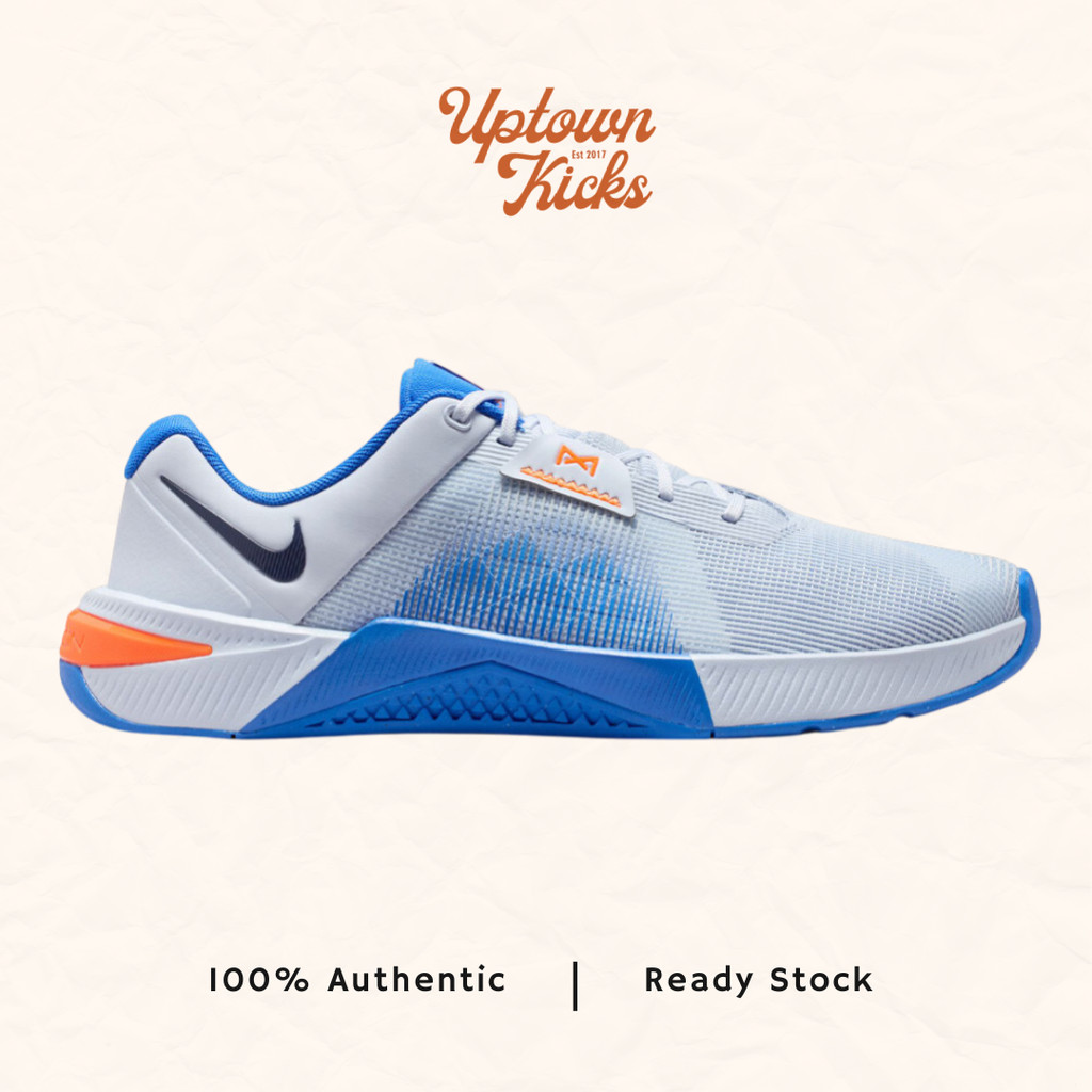 Nike Metcon 10 Mens Training Gym Workout Shoes Football Grey Midnight Navy Sepatu Olahraga Pria HJ18