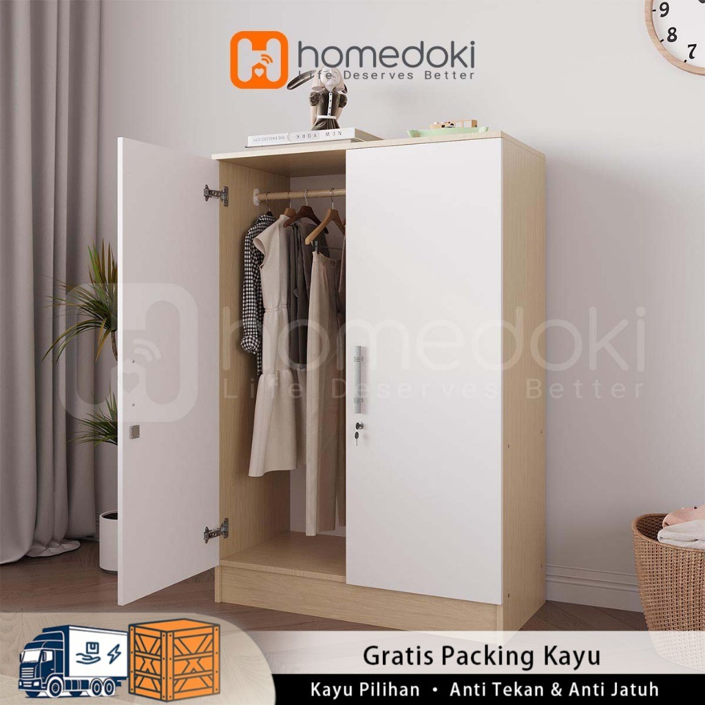 Homedoki Lemari Pakaian  Minimalis/Lemari Pakaian/Lemari Baju/Lemari Baju Minimalis/Lemari Pakaian E