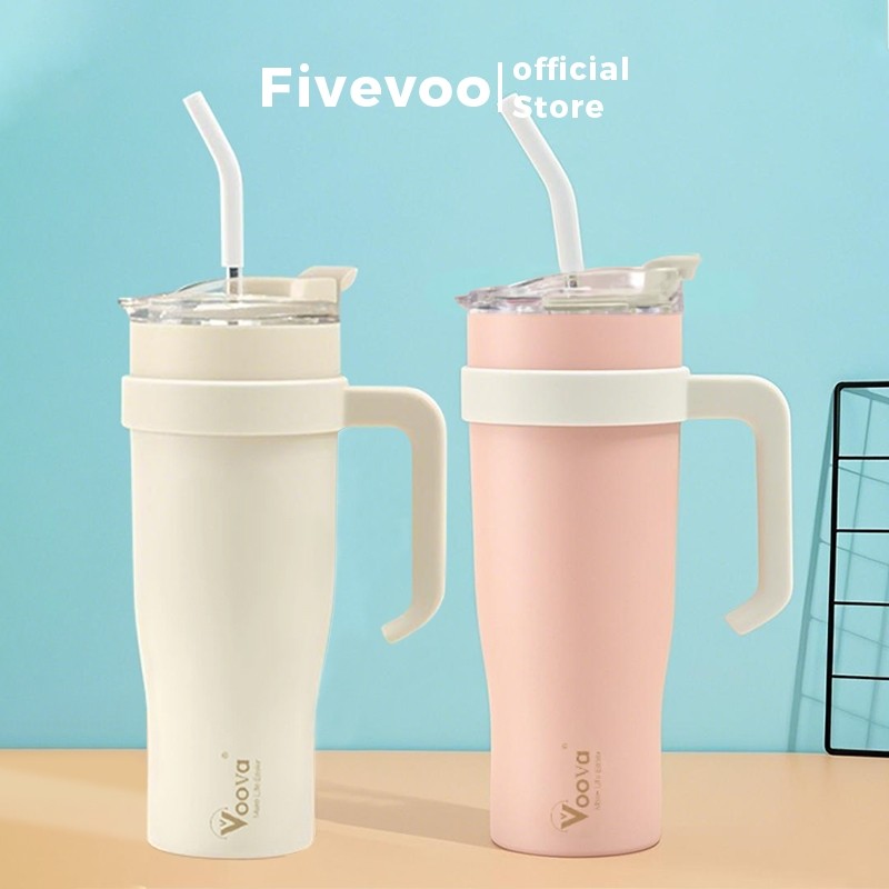 FIVEVOO Tumbler Stainless Steel 1,2 Liter/ Botol Minum Stainless Steel/304 Gelas Stainless Steel