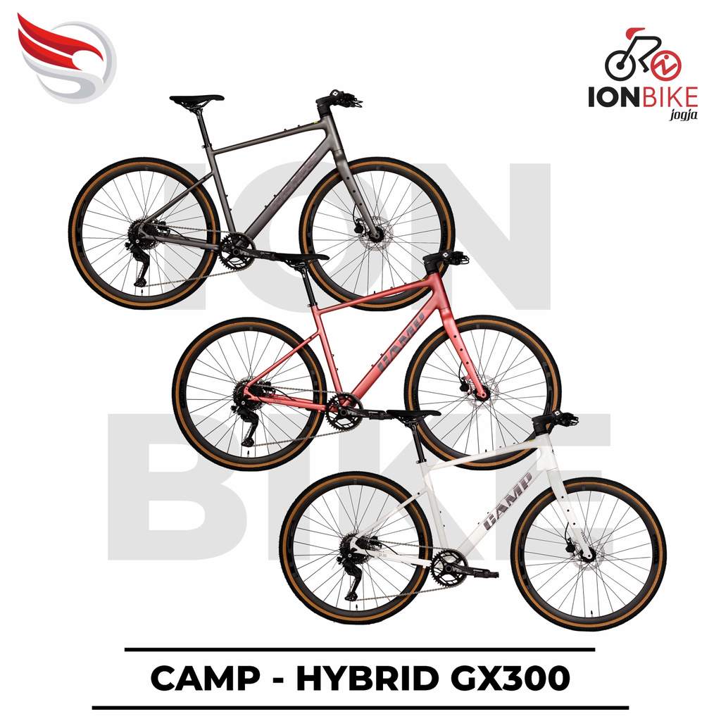 Sepeda Hybrid Camp GX300 700c Terbaru Shimano Cues 9 Speed - GX-300 700 C Gravel Bike Flatbar Flat B