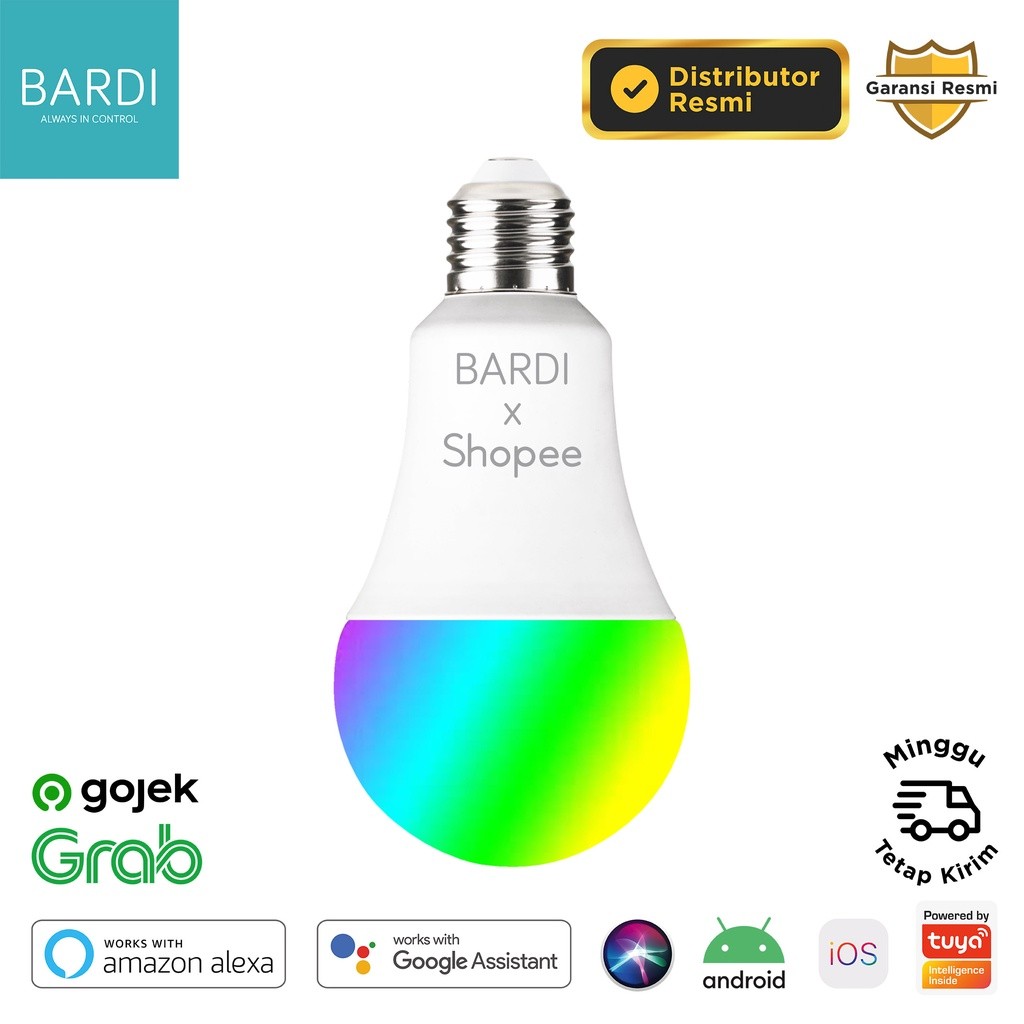 BARDI Smart Bulb 9W RGBWW BT - BLUETOOTH