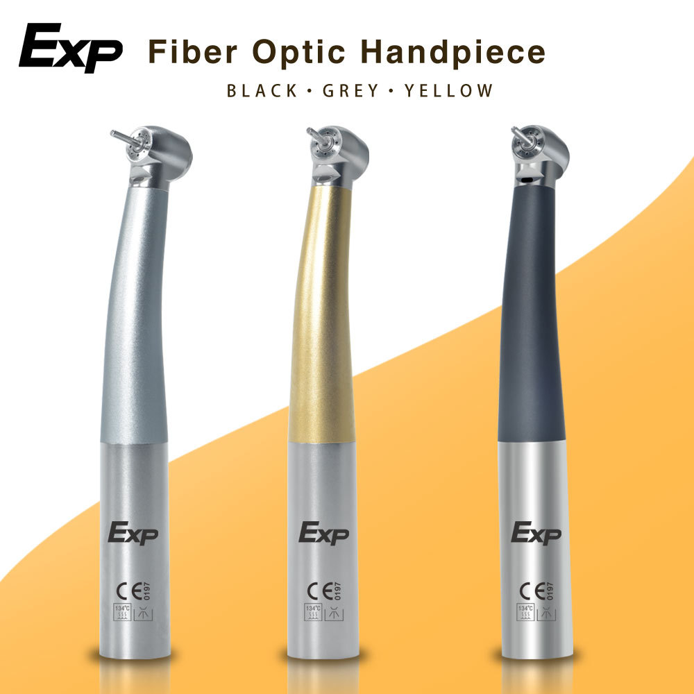 Exp Dental Fiber Optic Handpiece Torque Head Air Turbine Ceramic Bearing Dentist Tool Compatible wit