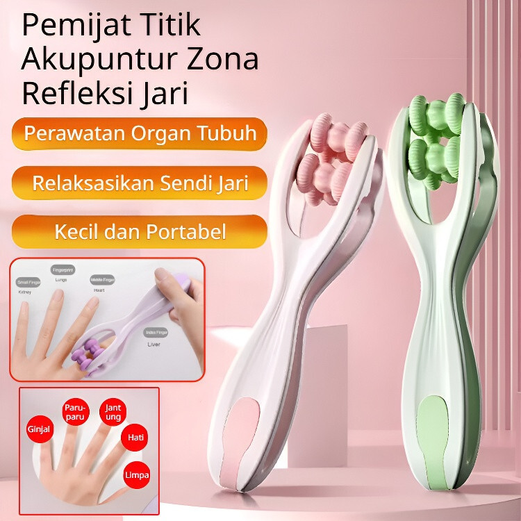 Alat Pijat Sendi Jari Tangan Praktis/Meredakan Nyeri Dan Pegel Otot Tangan/Pijat Akupresur Untuk Kes