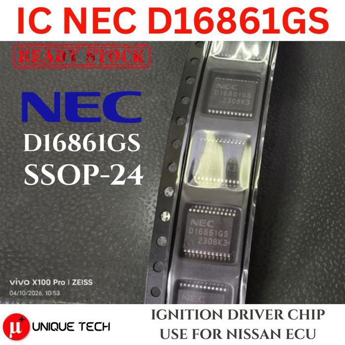 IC NEC D16861GS IGNITION DRIVER PENGAPIAN ECU NISSAN LIVINA MARCH XTRAIL NEW ORIGINAL UPD16861GS