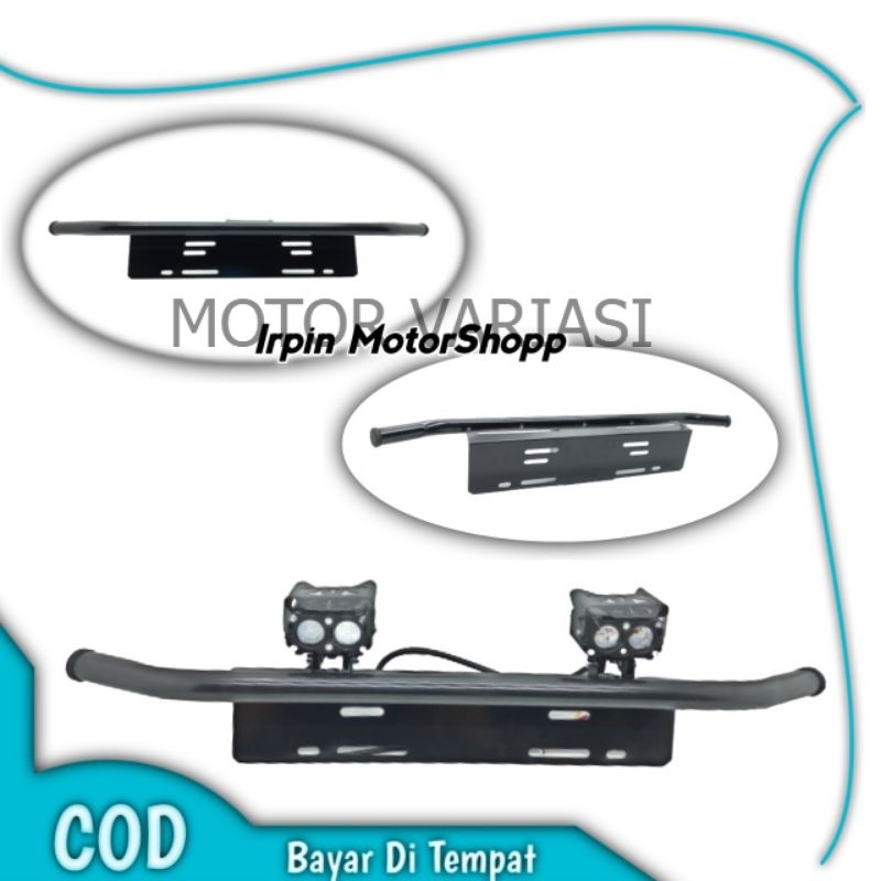 Breket Lampu Tembak Plus Breket Plat No Depan Mobil Universal