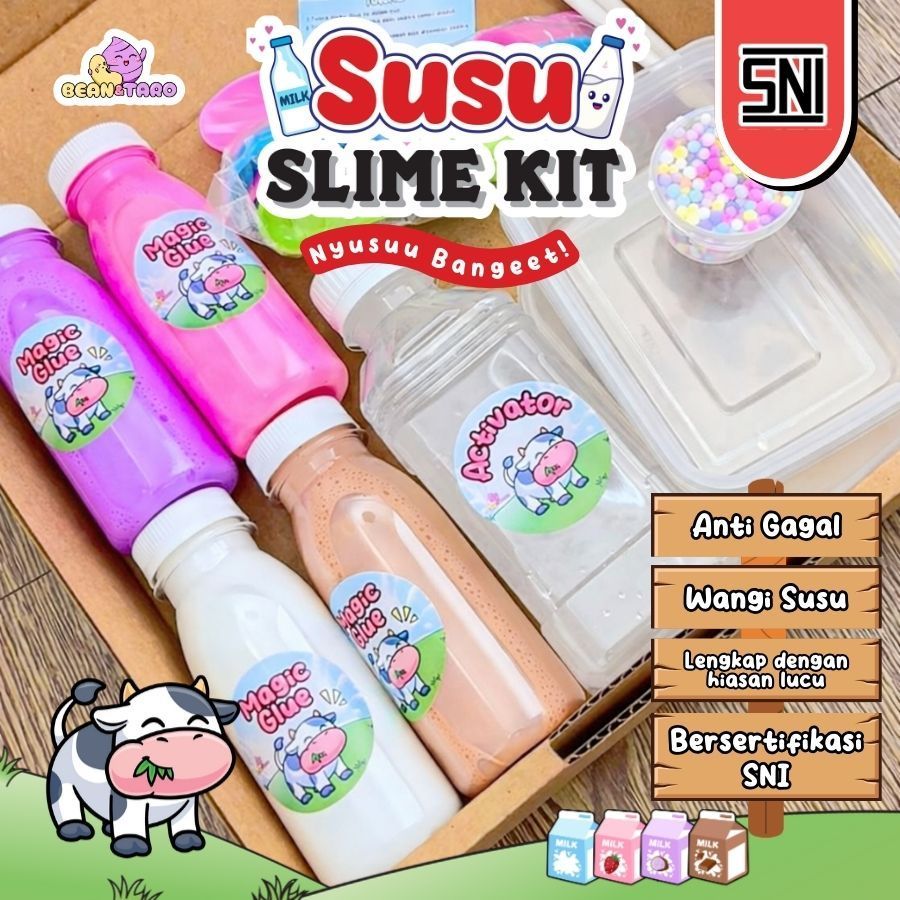 SLIME KIT SUSU BY SLIME BINTARO || SUSU SLIME KIT || SLIME SERU || SLIME ANAK || SLIME WANGI || SENS