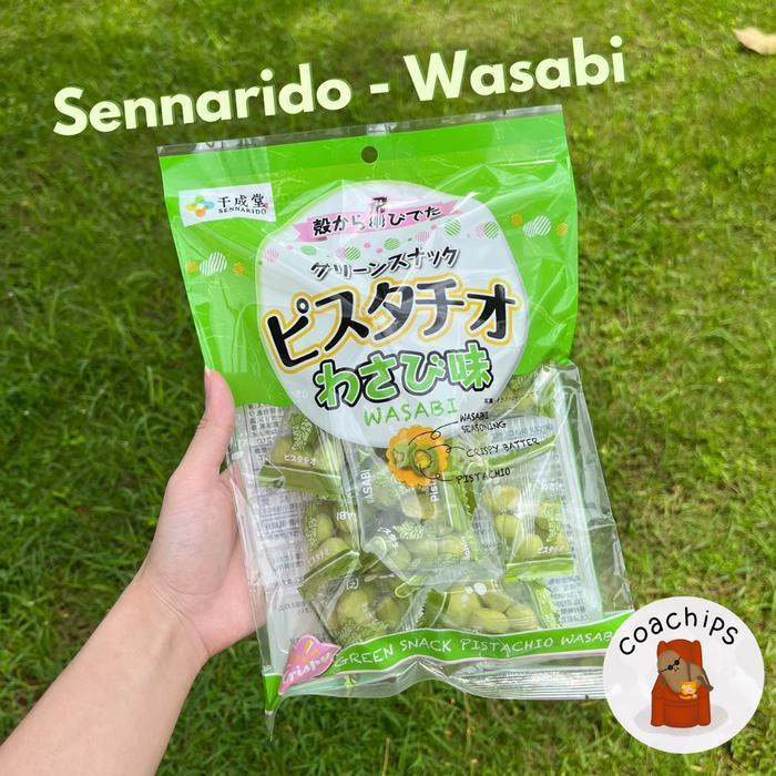 Best Seller Sennarido Pistachio, Wasabi & Red Chili Pistachio |SNACK KACANG JEPANG - WASABI
