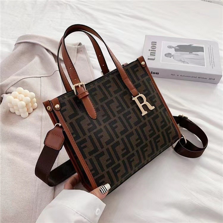 64249 - MOTIF F/M CROWN - TAS JINJING HANDBAG SLEMPANG WANITA FREE GANTUNGAN R FASHION IMPORT MODIS 