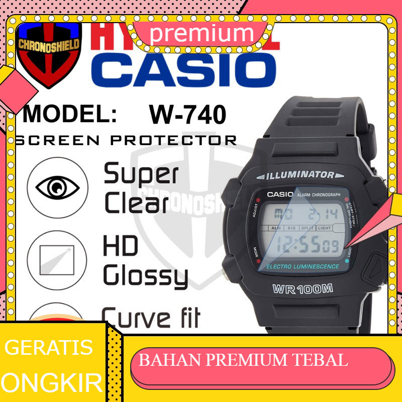 Anti gores Jam Tangan Casio W740 W 740 Antigores Hydrogel