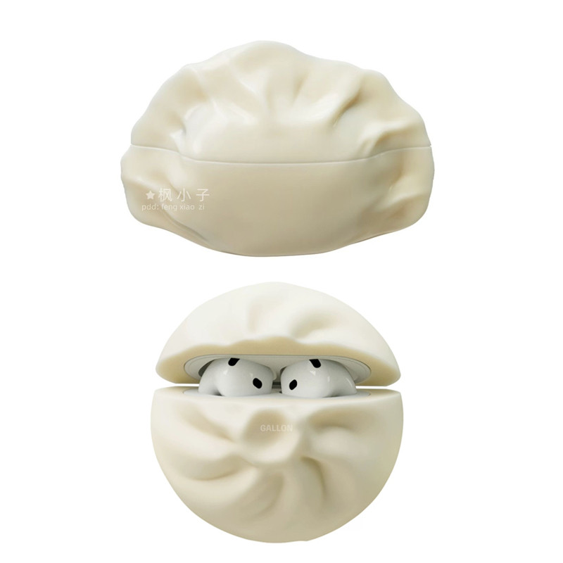 Original Dumpling Bun Cartoon Headphone Case For Apple Airpods1 4 3 2 Pro with arm Headset Cases Air