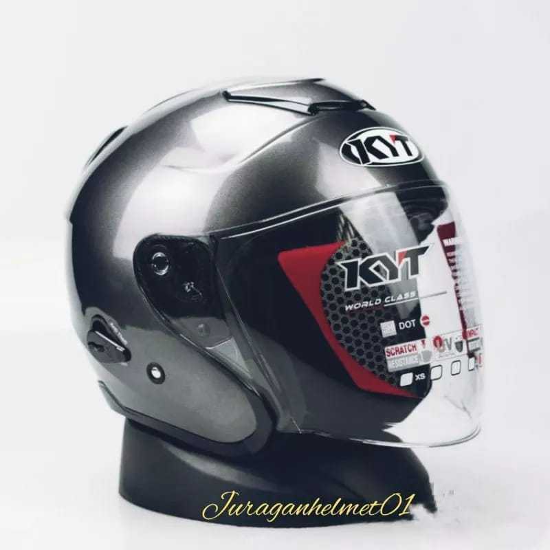 ReadyHELM KYT KYOTO PUTIH 100% ORI KYT warna putih white dot