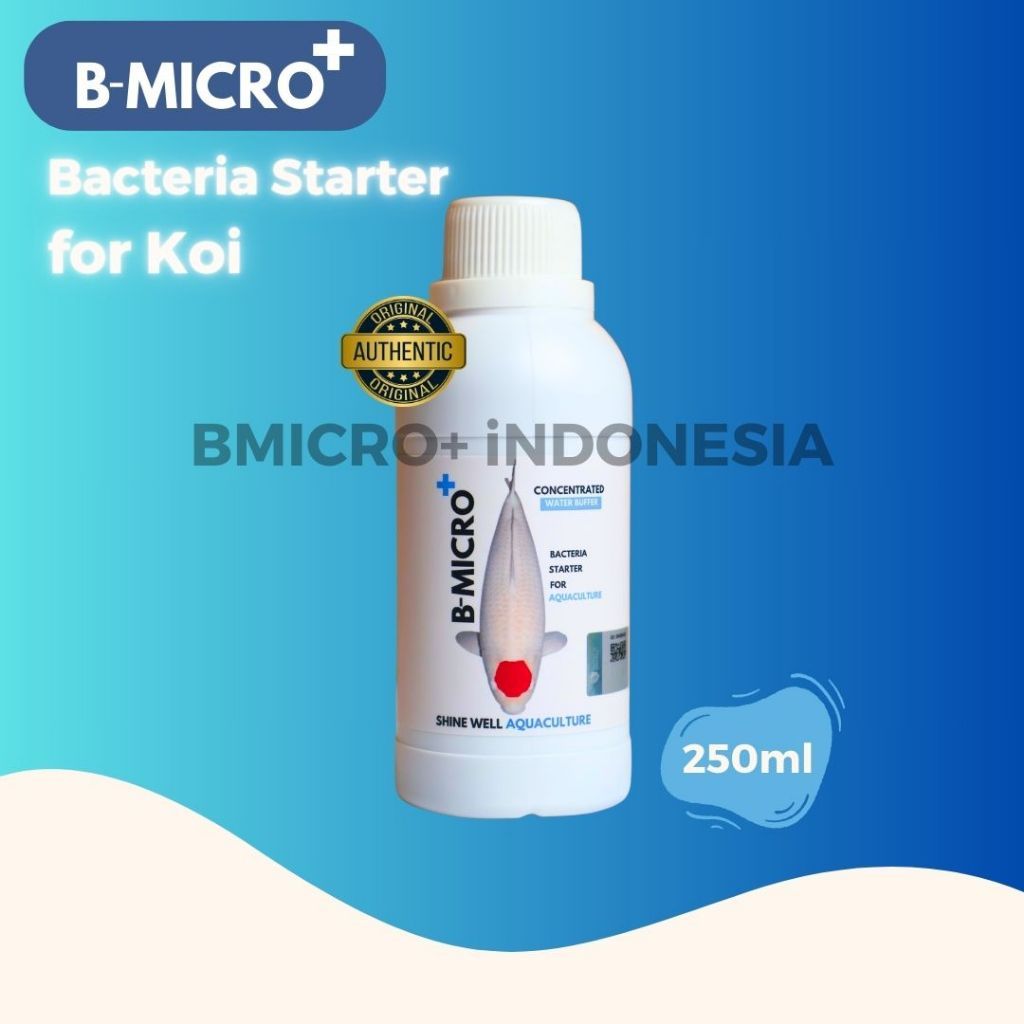 BMICRO+ BMO+ BMIKRO+ ORIGINAL 250 MLPROBIOTIK KOI BACTERI STARTER KOLAM KOI IKAN HIAS ARWANA CHANNA