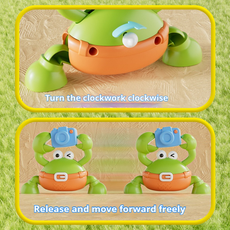 ildren Fun Crab Toy Simulation Crab Crawling Baby Cognitive Sling Crawling ain Toy Parent-ild Intera