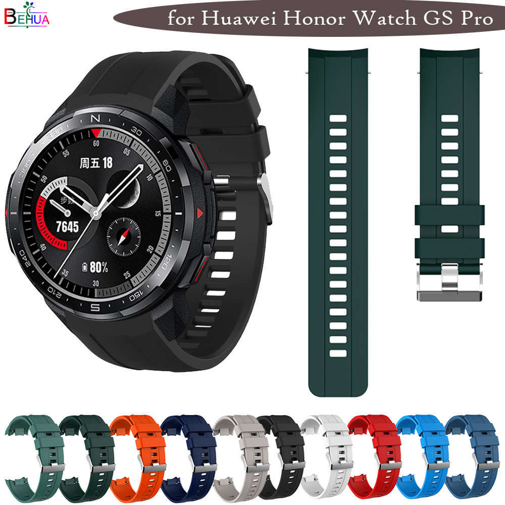 Silicone WatchStrap For Huawei Honor Watch GS Pro original SmartWatch band Replacement GS Pro WristB