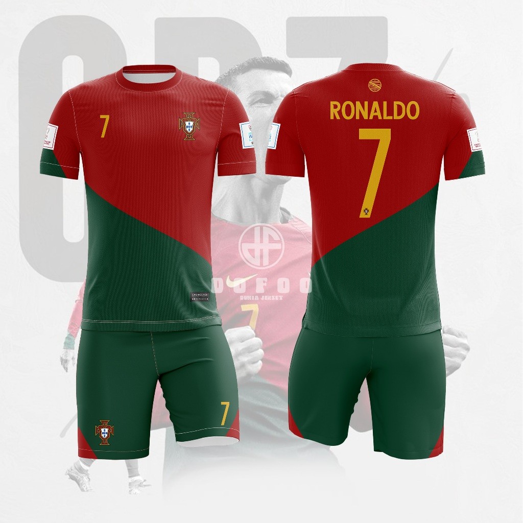 Jersey anak Portugal Ronaldo CR7 kaos bola piala dunia best seller high quality original premium ter