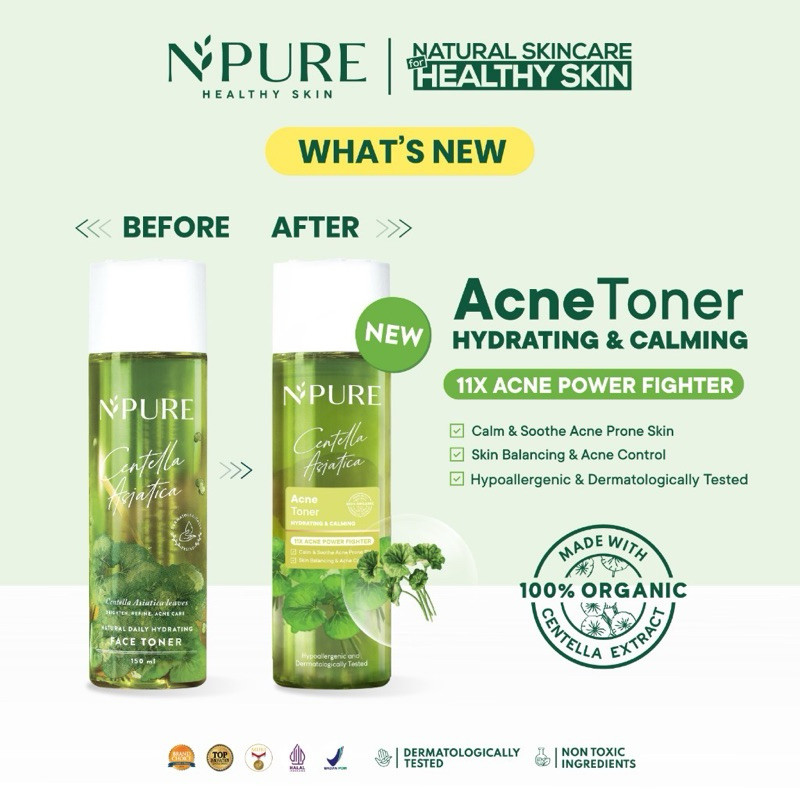 NJB - [30ML] TONER NPURE 30ML FACE TONER NPURE CENTELLA ASIATICA 30ML