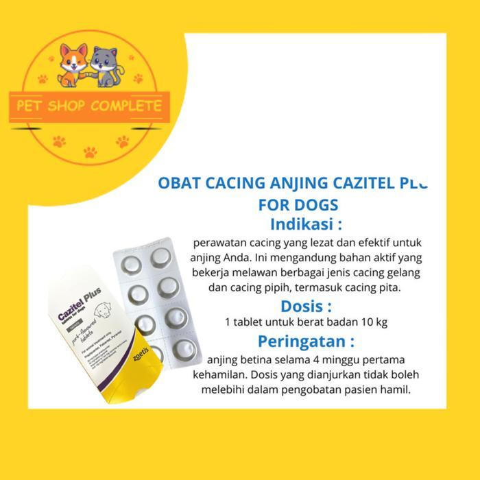 OBAT CACING ANJING CAZITEL PLUS FOR DOGS