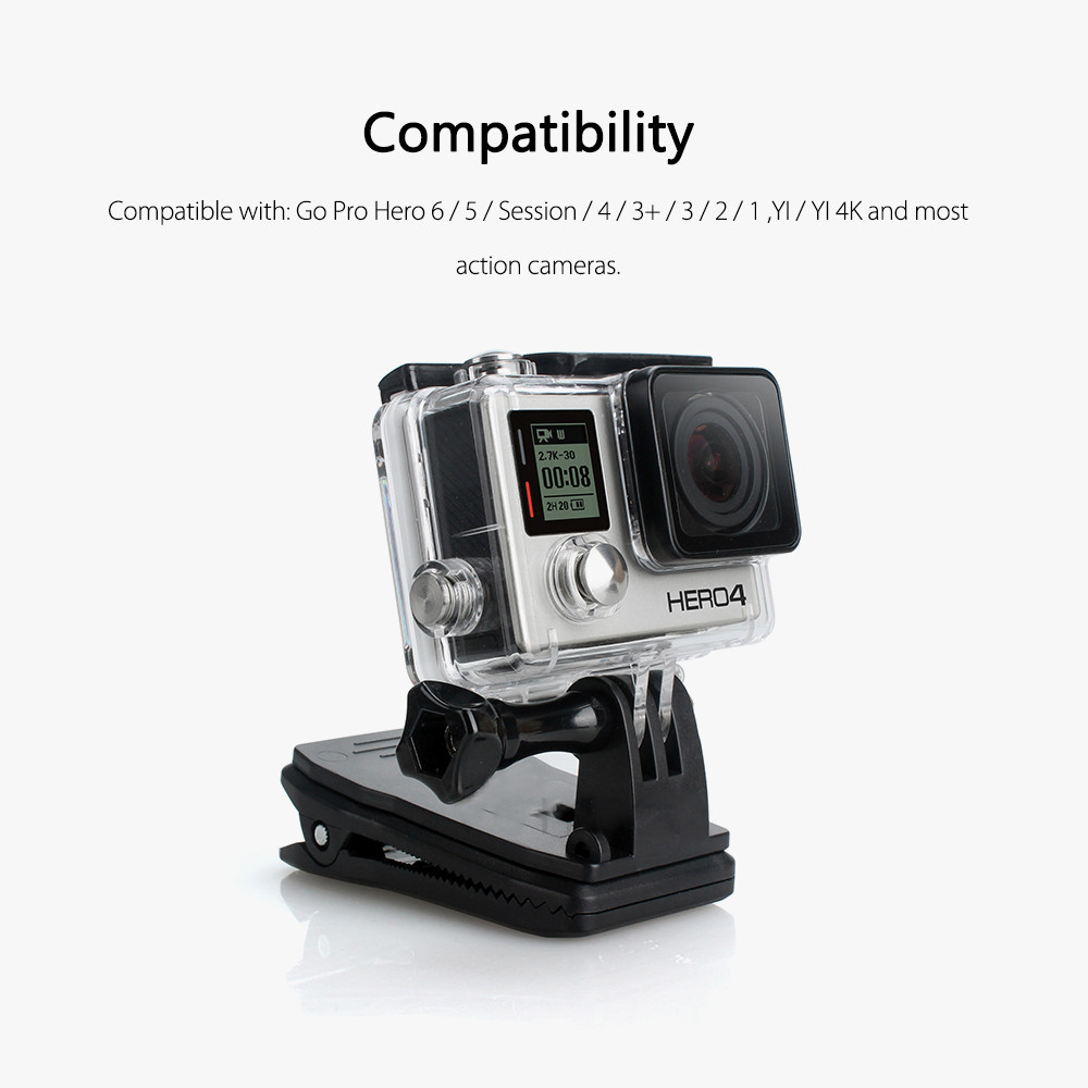 COD MURAH Clamp Mount Action Camera 360 Derajat untuk GoPro Xiaomi Yi