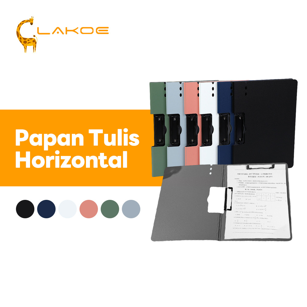 LAKOEOFFICIALMAL Clipboard With Cover Folio Map folder A4 Multifungsi Clipfolder Dengan Tutup Aesthe