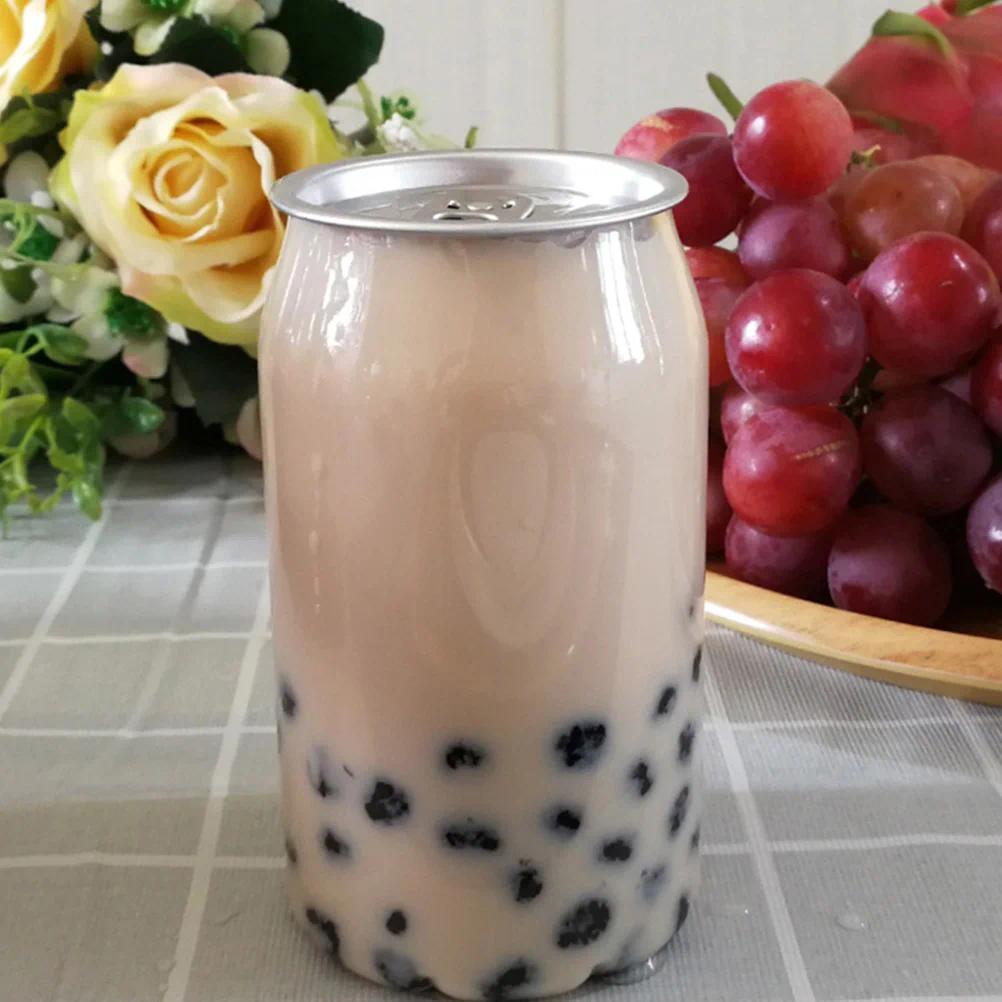 10PCS Containers PET Bottle Disposable Juice Bottles Juice Can Beverage Storage Container Empty Bott