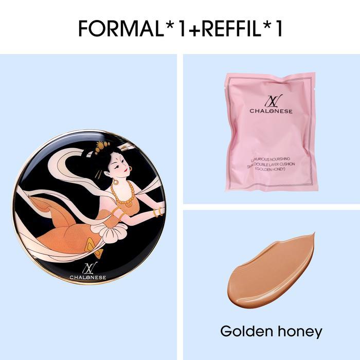 [CHALONESE] PROMO 1 Cover All Perfect Air Cushion High Coverage Poreless & Flawless Foundation 1 SPF
