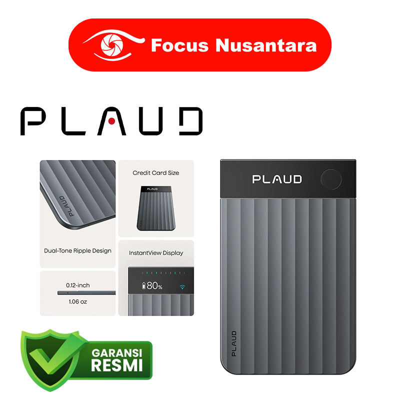 PLAUD Note Pro AI Voice Recorder AI Transciption Support AI-Powered Transcriber GARANSI RESMI