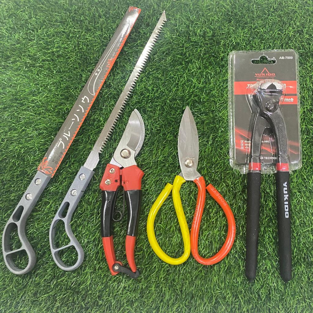 MURAHH 4 in 1 - paket alat bonsai  paket hemat set alat bonsai gergaji bonsai gunting bonsai