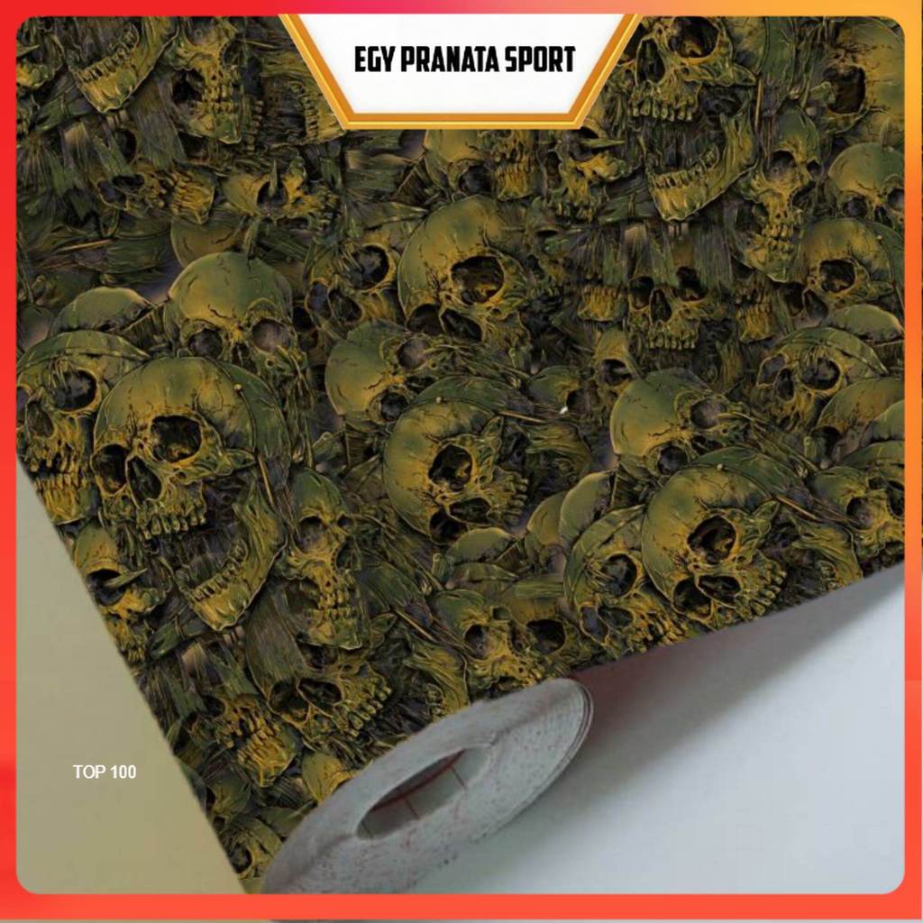 Sticker Camo Stiker camo Brown Skull 100x50cm