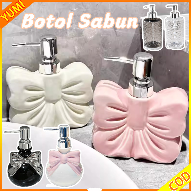 Botol Sabun/Botol Sabun Bentuk Topi Bow/Botol Sabun Cantik/Botol Sabun Pump/Pump Soap Dispenser