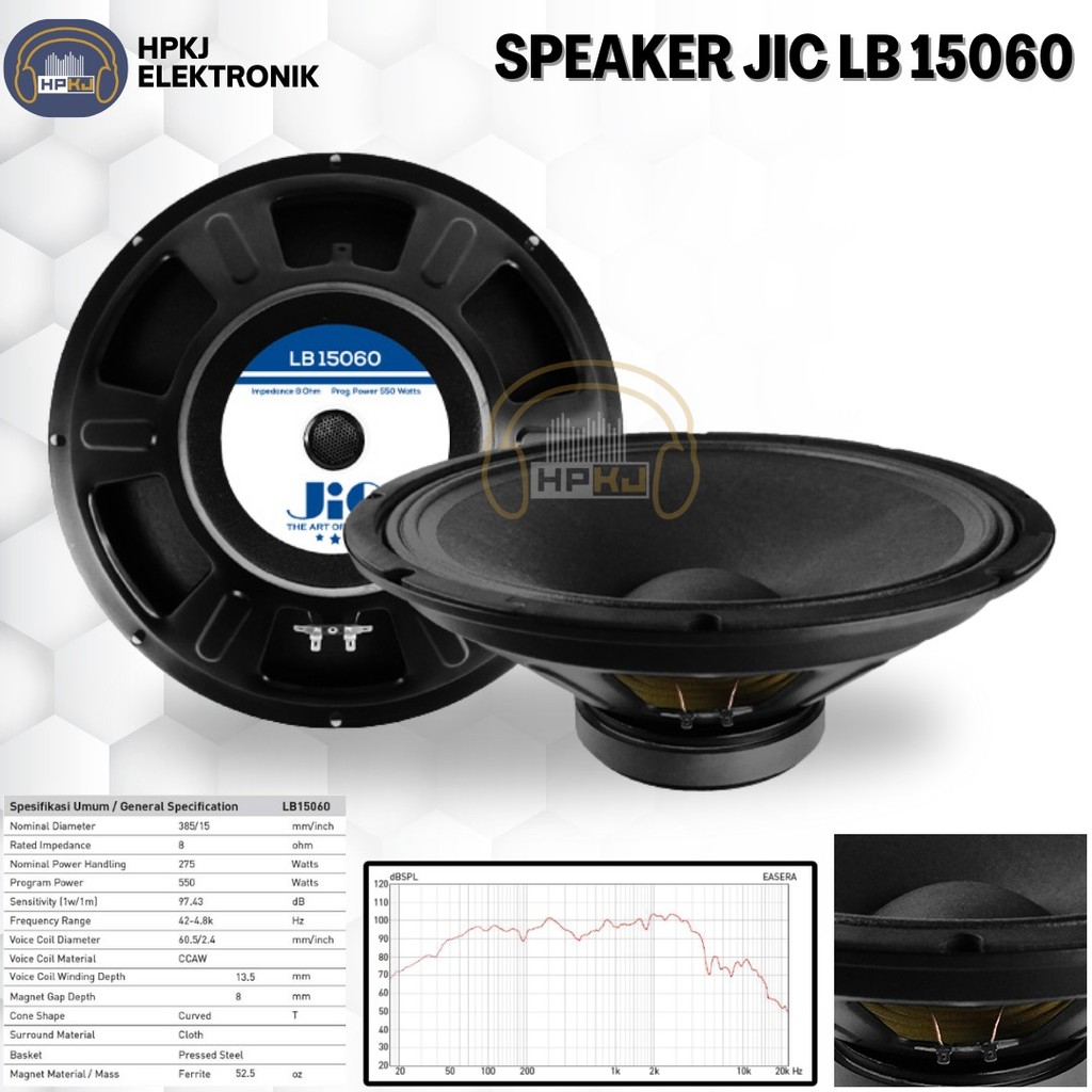 SPEAKER JIC 15INCH LB 15060 Speaker jic LB-15060 15 inch