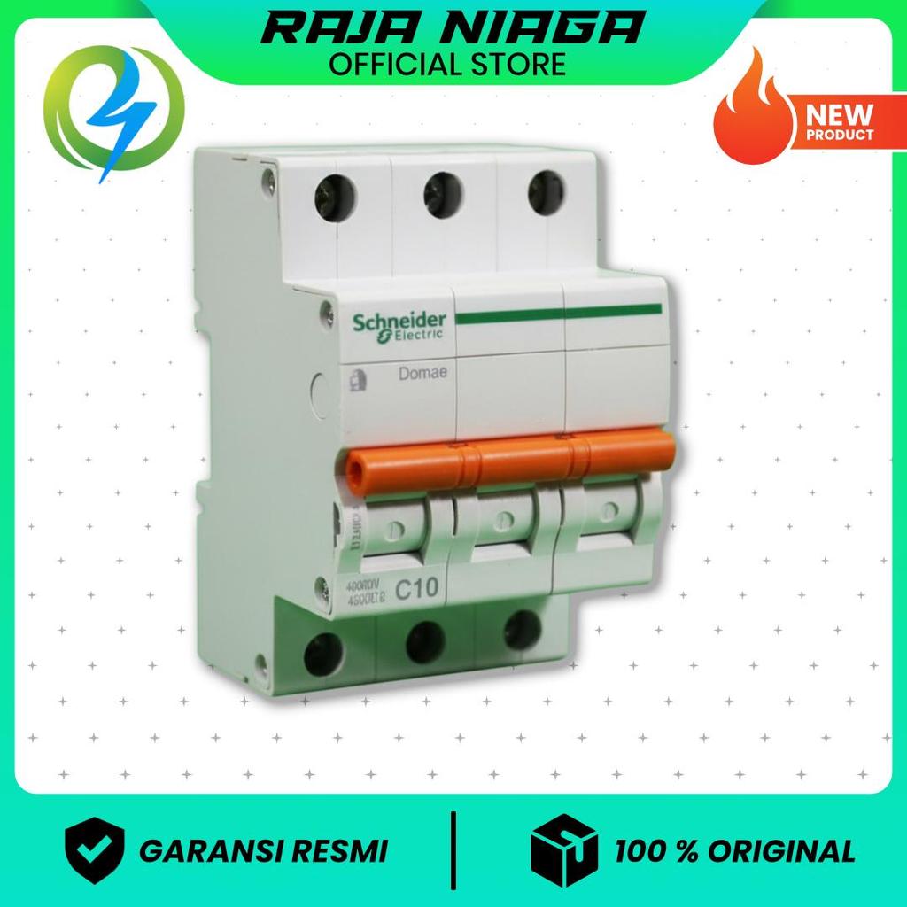 MCB 3 PHASE 10 AMPERE MERK SCHNEIDER