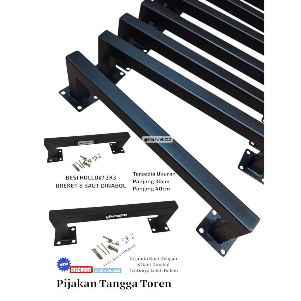 Pijakan Tangga Besi /Pijakan Anak Tangga Tempel Dinding Untuk Toren