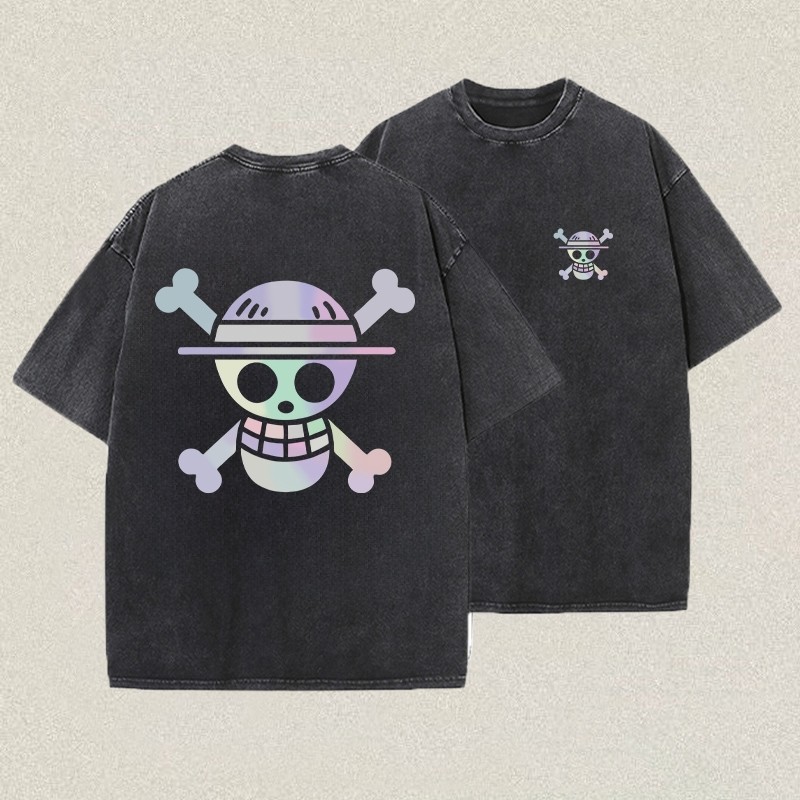 COD Misteri Official Washed T shirt oversize lengan pendek Kaos murni top | Baju Kaos Distro Pria Si