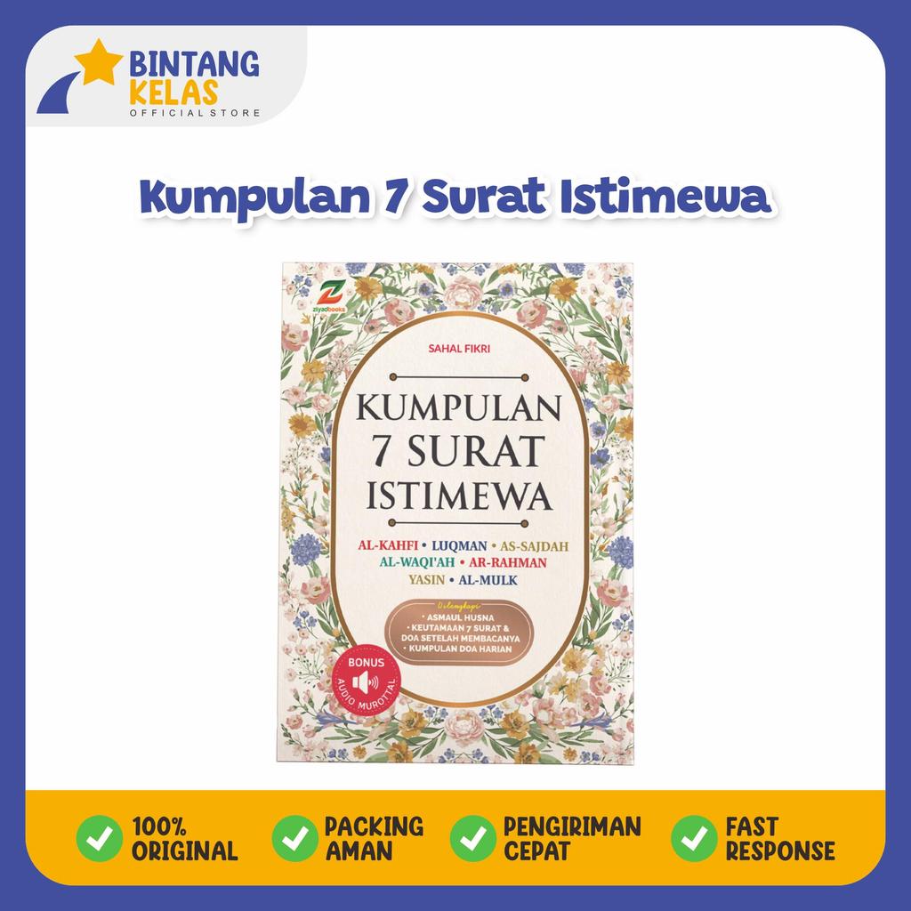 Bintang Kelas - Buku Kumpulan 7 Surat Istimewa Ukuran A5 - Buku lengkap Surat Al Kahfi As Sajdah Yas