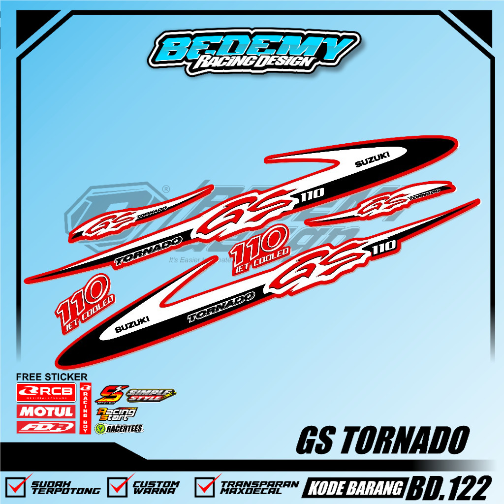 04 STICKER STRIPING GS TORNADO - STICKER STRIPING GS TORNADO BD.122