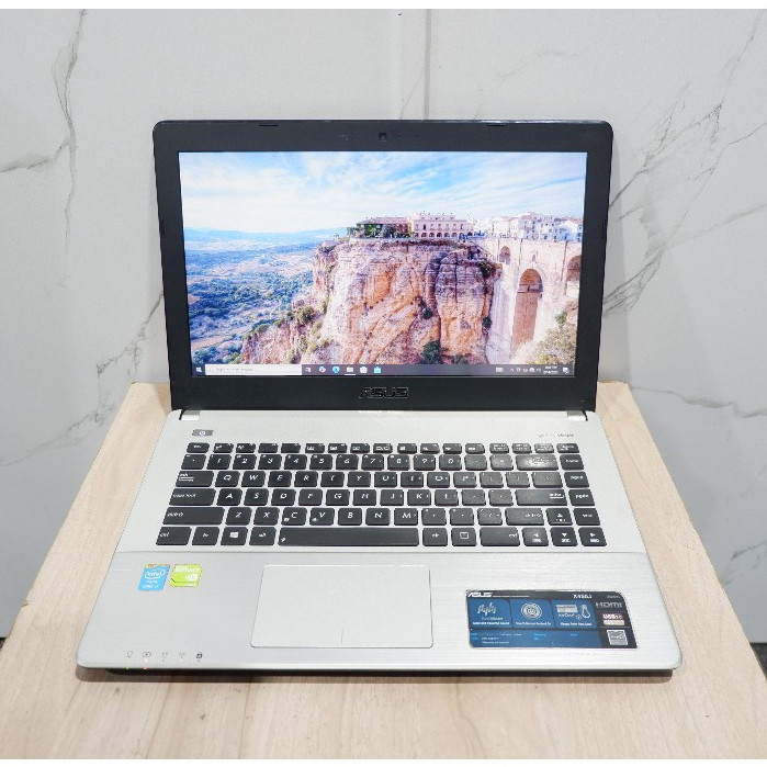 Laptop Asus X450JF Core i7-4700HQ NVIDIA GT 745M Ram 16Gb 512Gb Normal Siap Pakai - Laptop Murah - L