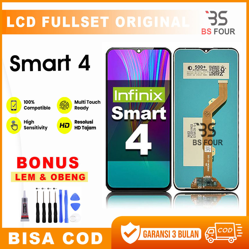 LCD Infinix Smart 4 Original Touchscreen asli Fullset Ori