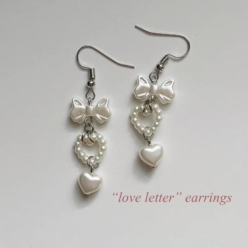 Love Letter Earrings Girls Drap Earrings Y2K