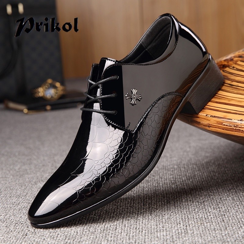 Prikol Sepatu Pantofel Tali Hitam Pria Formal Kasual Kerja Kantor Oxford Sepatu Murah Dewasa Laki La