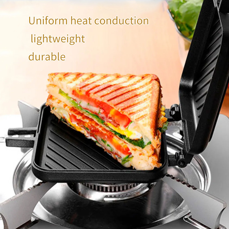 Frying Pan Sandwich Pan Mold Non-stick Double-sided Frying Pan Household Breakfast Egg Pan Waffle Sa