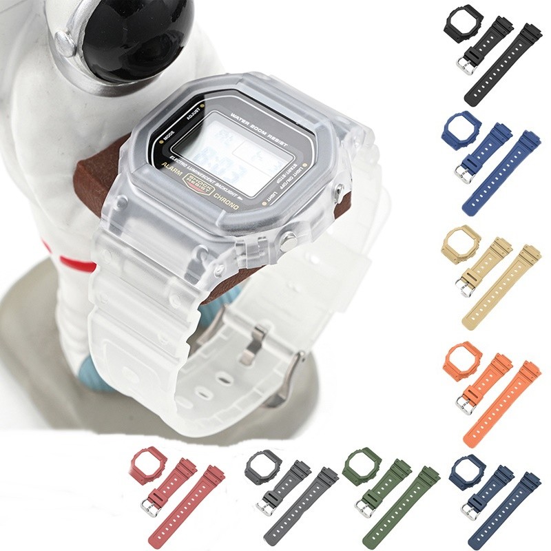 Silicone Band+Watch case for Casio DW5600/5610 DW5600HR/GW-M5610 GW-B5600 Gshock Strap Sport Replace