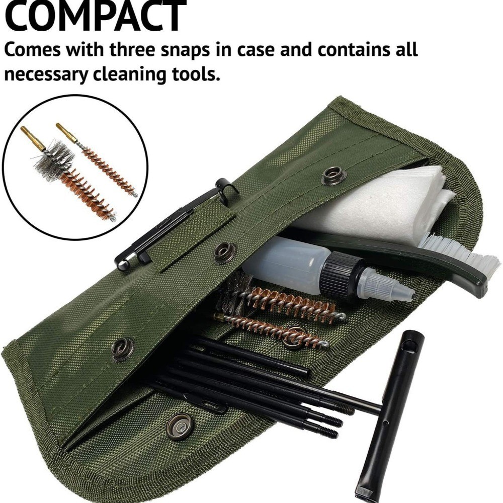 10PCSPack AR15 M16 M4  Brushes Cleaning Kit Airsoft Pistol Cleanner 556mm 223 22LR 22 Tactical Rifle